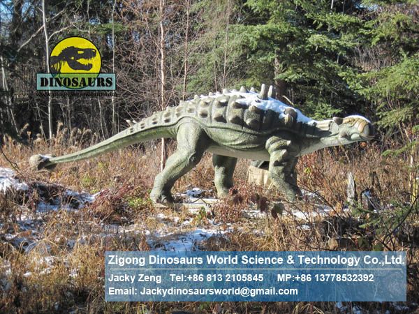 playground slide for children animatronic dinosaurs ( Ankylosaurus ) DWD028