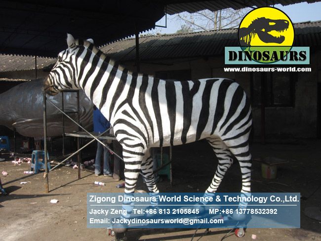 Playground Animatronic robotic Animals model zebra DWA119
