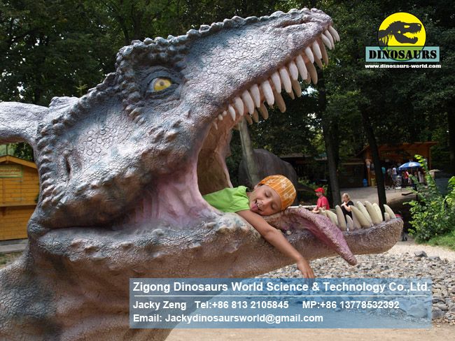Jurassic park model Dino head for taking pictures DWE005