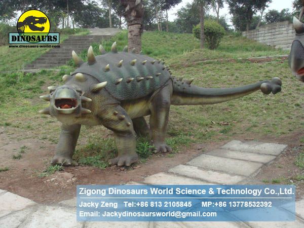 Mechanical dinosaur for dino park static dinosaur (Ankylosaurus) DWD065