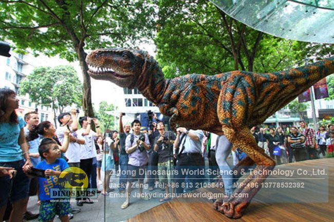 High quality life size animatronic robotic dinosaur costume DWE3324-11