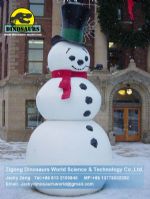 Animatronic Christmas snowman in street for christmas decoration DWC014 